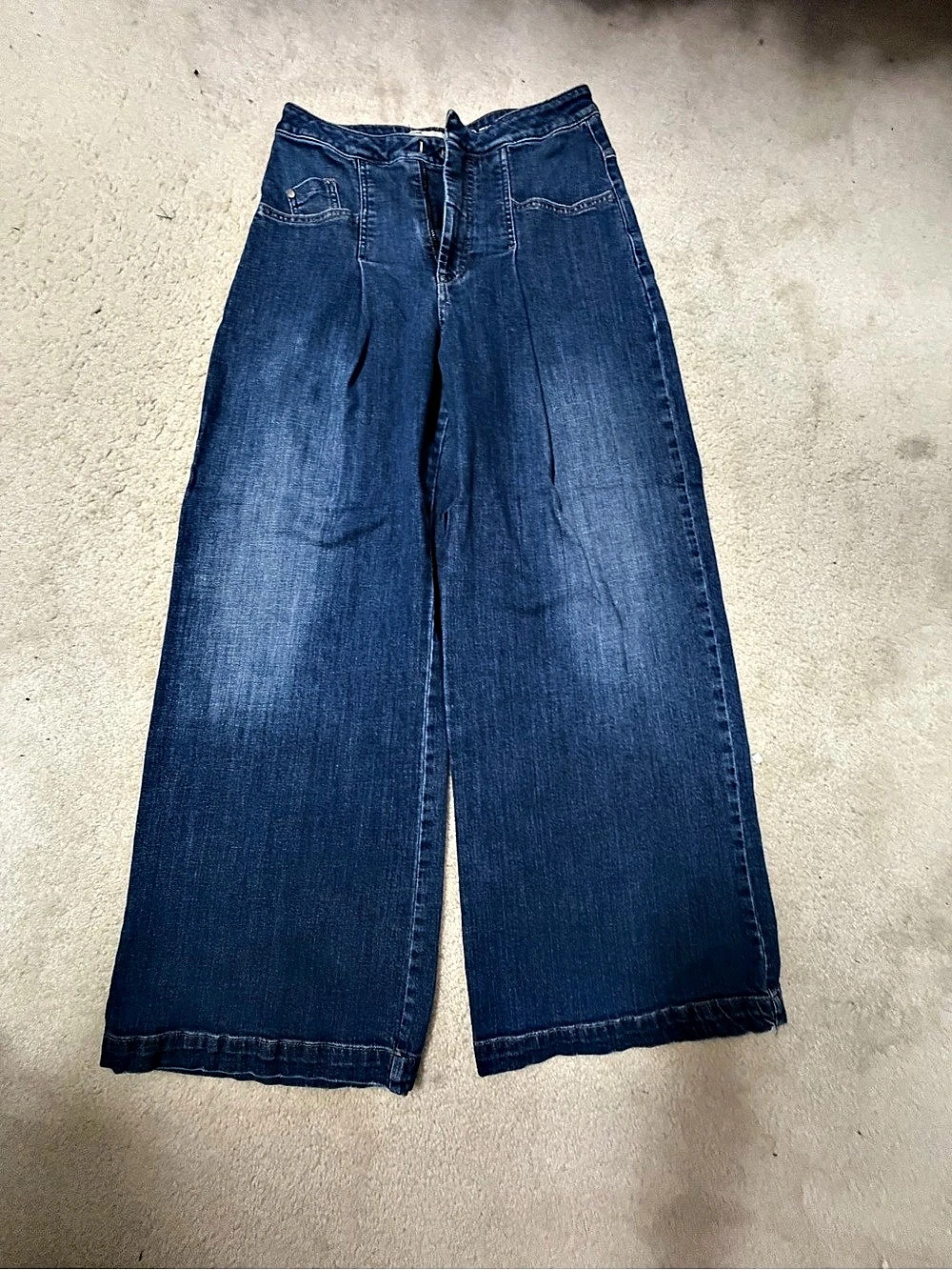 Pilcro Wide Leg Jeans in Blue Waist 29